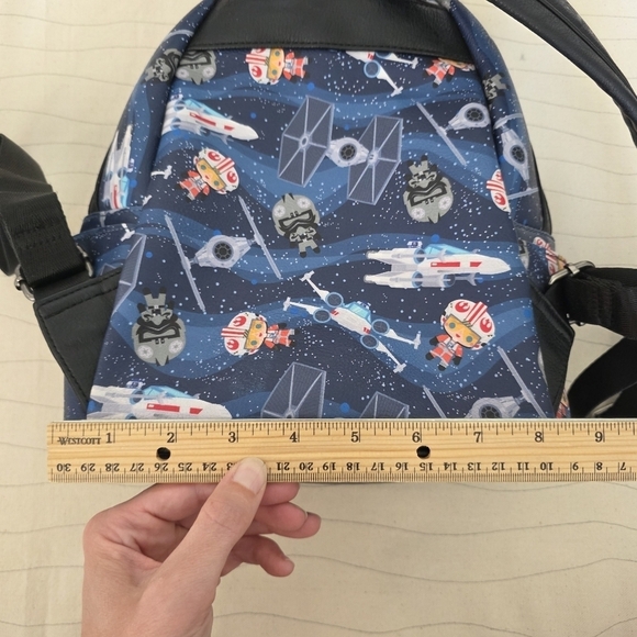 Loungefly Star Wars Chibi Spaceships Mini Backpack X-Wing Tie Fighters Disney